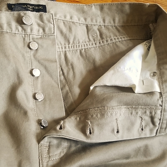 Banana Republic "Laredo" Tan Denim Pants Waist 38L Inseam 33” - Picture 3 of 6